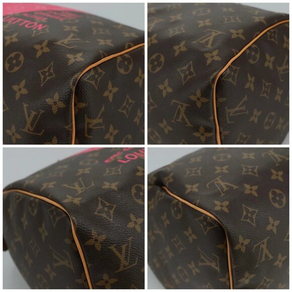 LOUIS VUITTON Monogram V Line Speedy 30 Hand Bag M41533 LV Auth 105968A - Picture 14 of 16